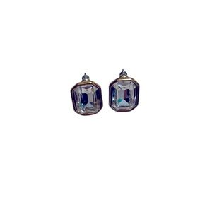 Vintage Monet Headlight Studded Earrings